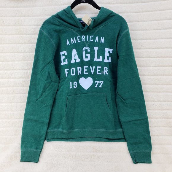 American Eagle Graphic Print Hoodie Sweatshirt Brand New - Picture 6 of 6